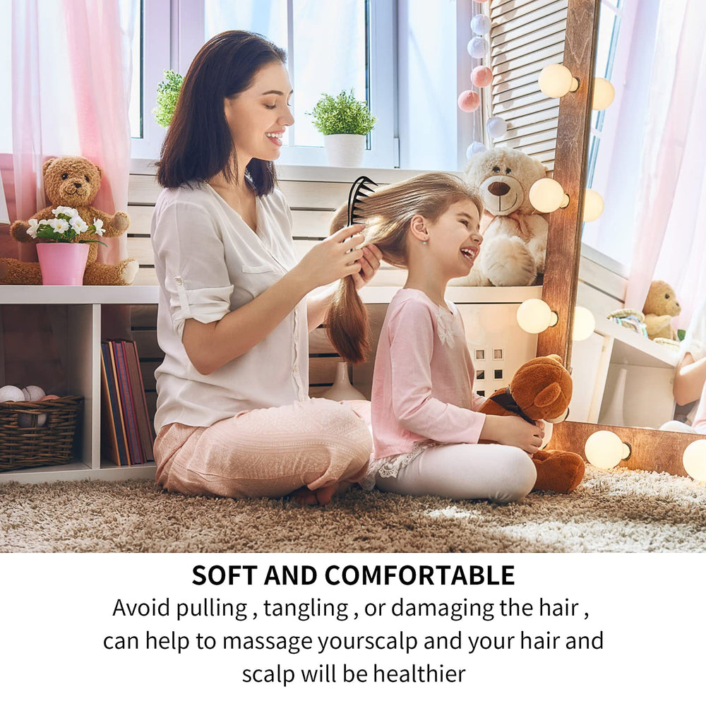 WLLHYF wide-tooth comb suitable for all hair types and lengths.
