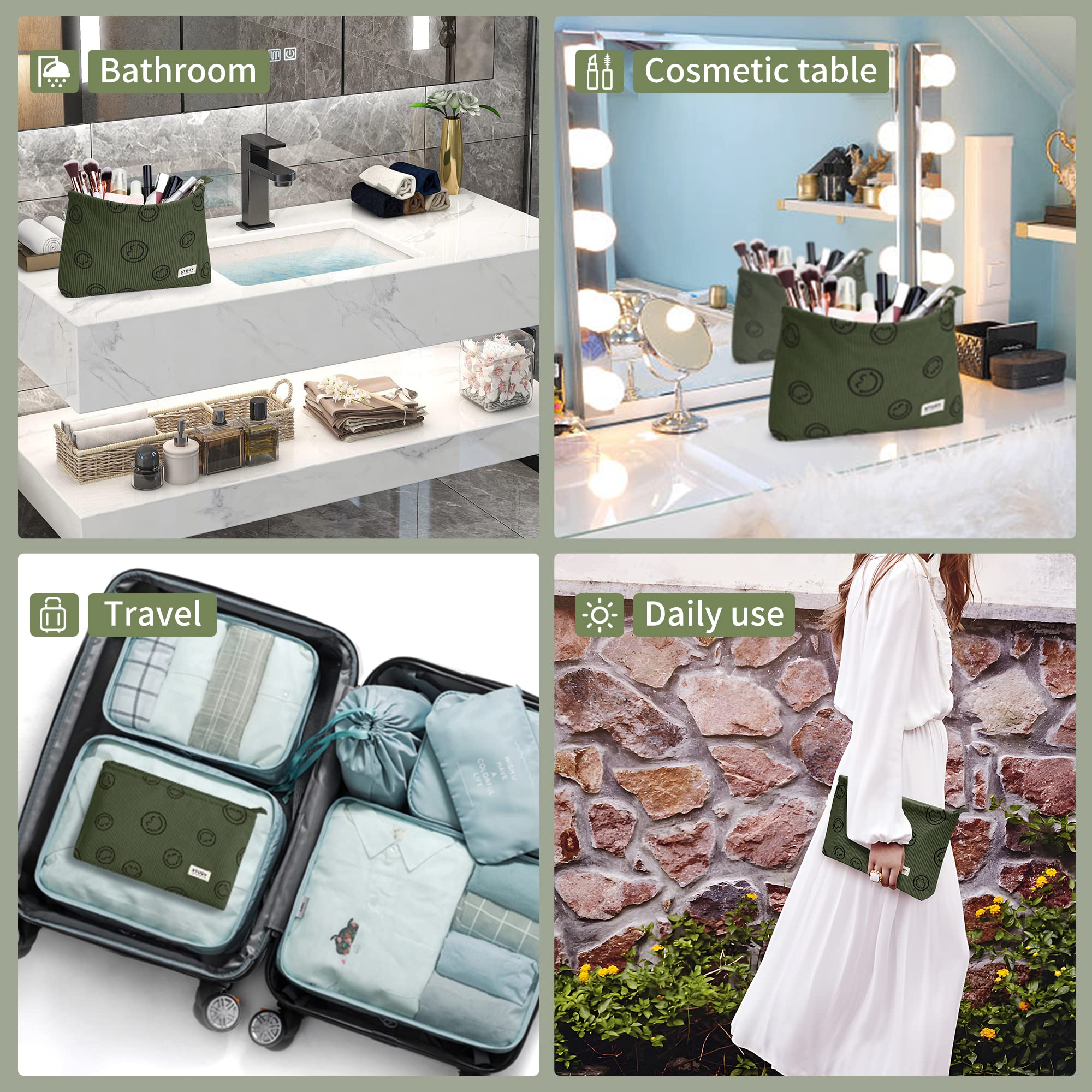 WLLWOO two-piece pouch doubles as cosmetics case and travel organizer