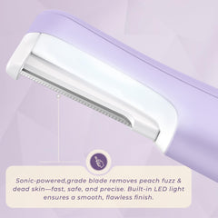 WLU Dermaplane with 3 speeds to customize comfort and control.