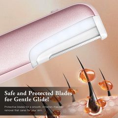 WLU Dermaplaning Tool hypoallergenic blades close-up for irritation-free skincare sessions.