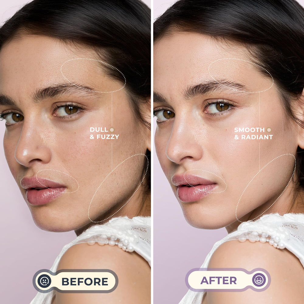WLU LED blade light aids accuracy during dermaplaning at home.