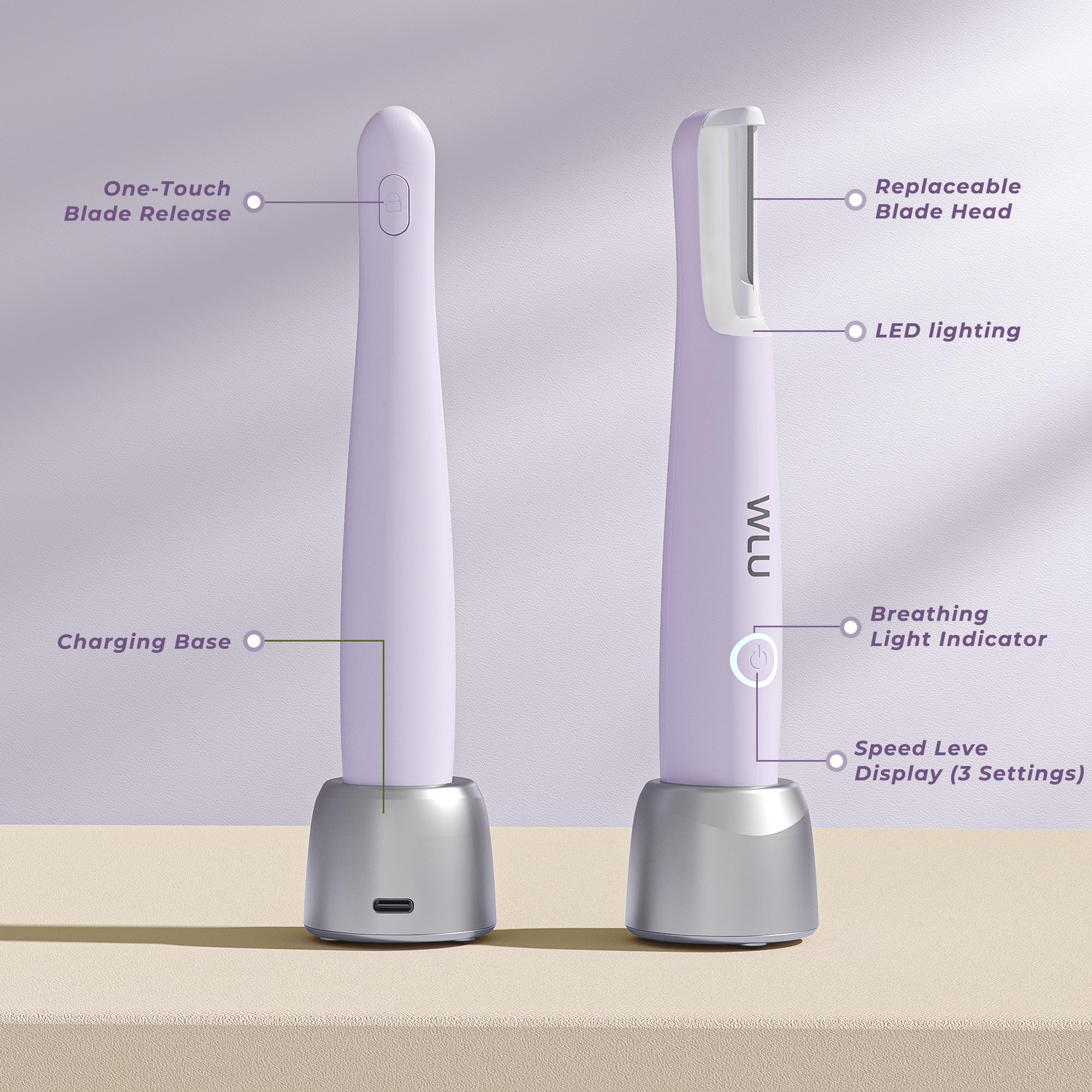 WLU premium German stainless steel blades maintain hygiene and sharpness.