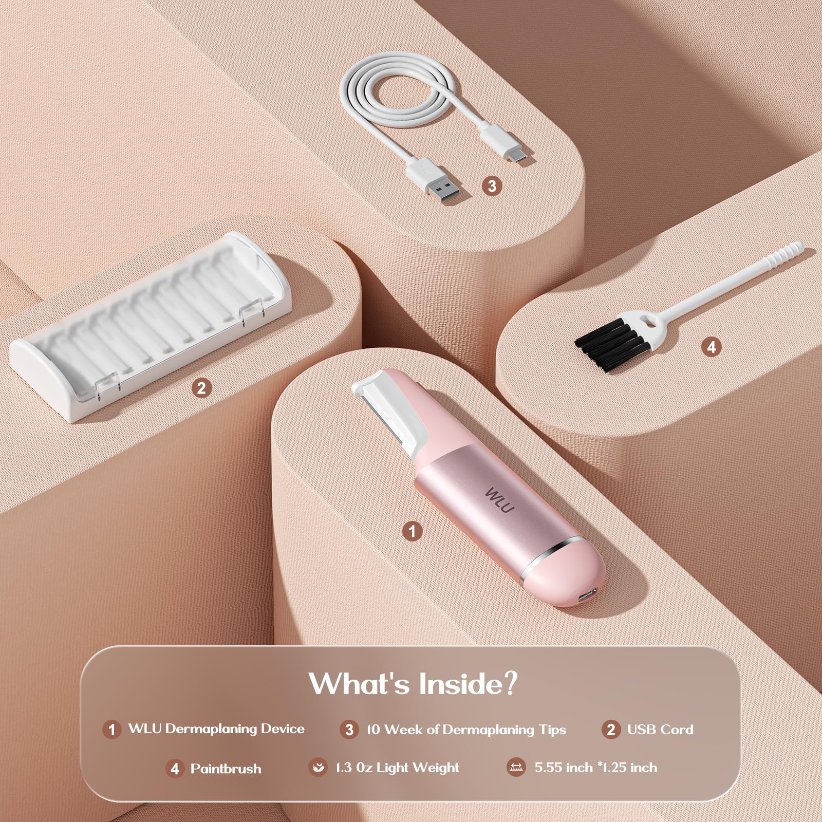 WLU Travel case showcasing compact skincare kit for on-the-go routines.