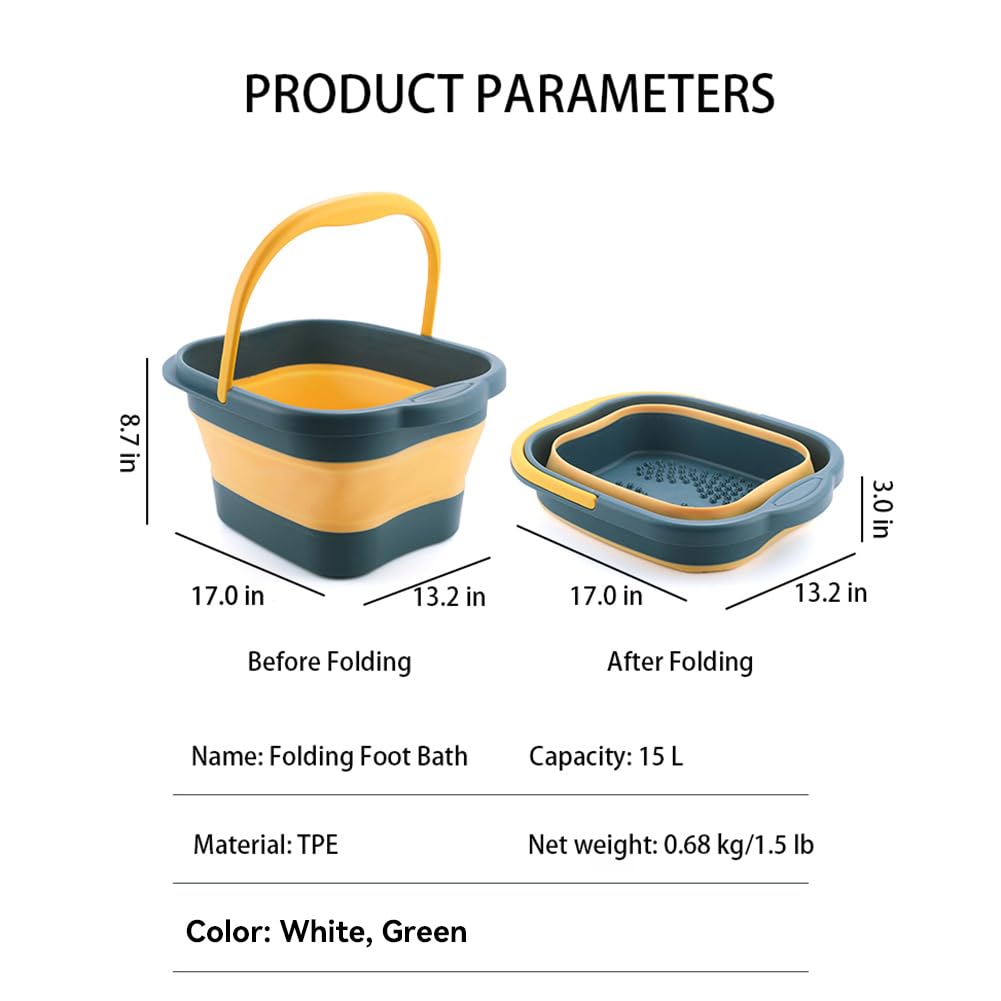 WMHYLYH foot spa hidden handle enables easy transport.
