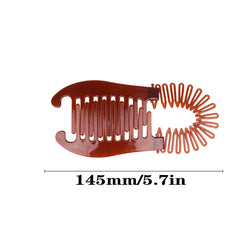 WNHNO interlocking teeth two-sided clip adds lasting hold.