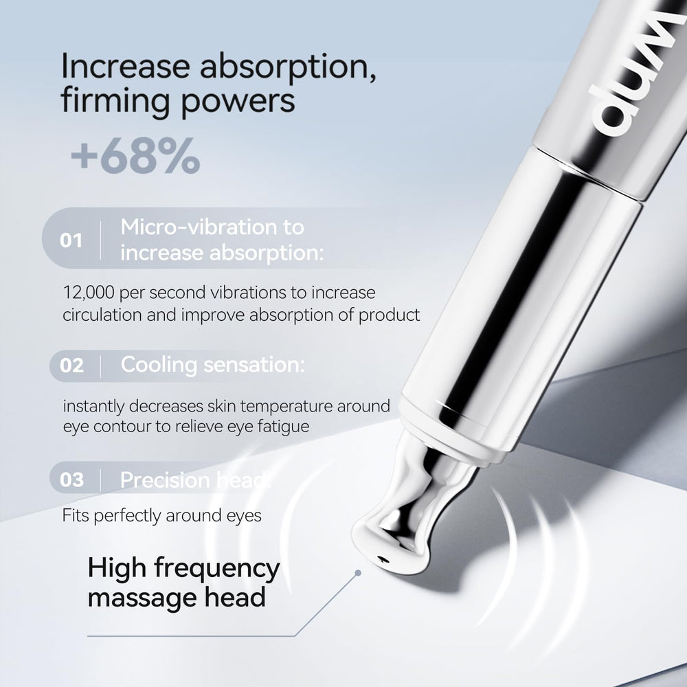 WNP Eye Cream cooling effect captured as refreshing moment around eyes.