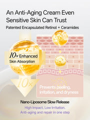 WNP Gentle Retinol Cream applied to face and neck for anti-aging care