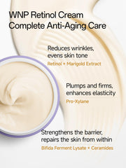 Hygienic pump bottle detail of WNP Gentle Retinol Cream