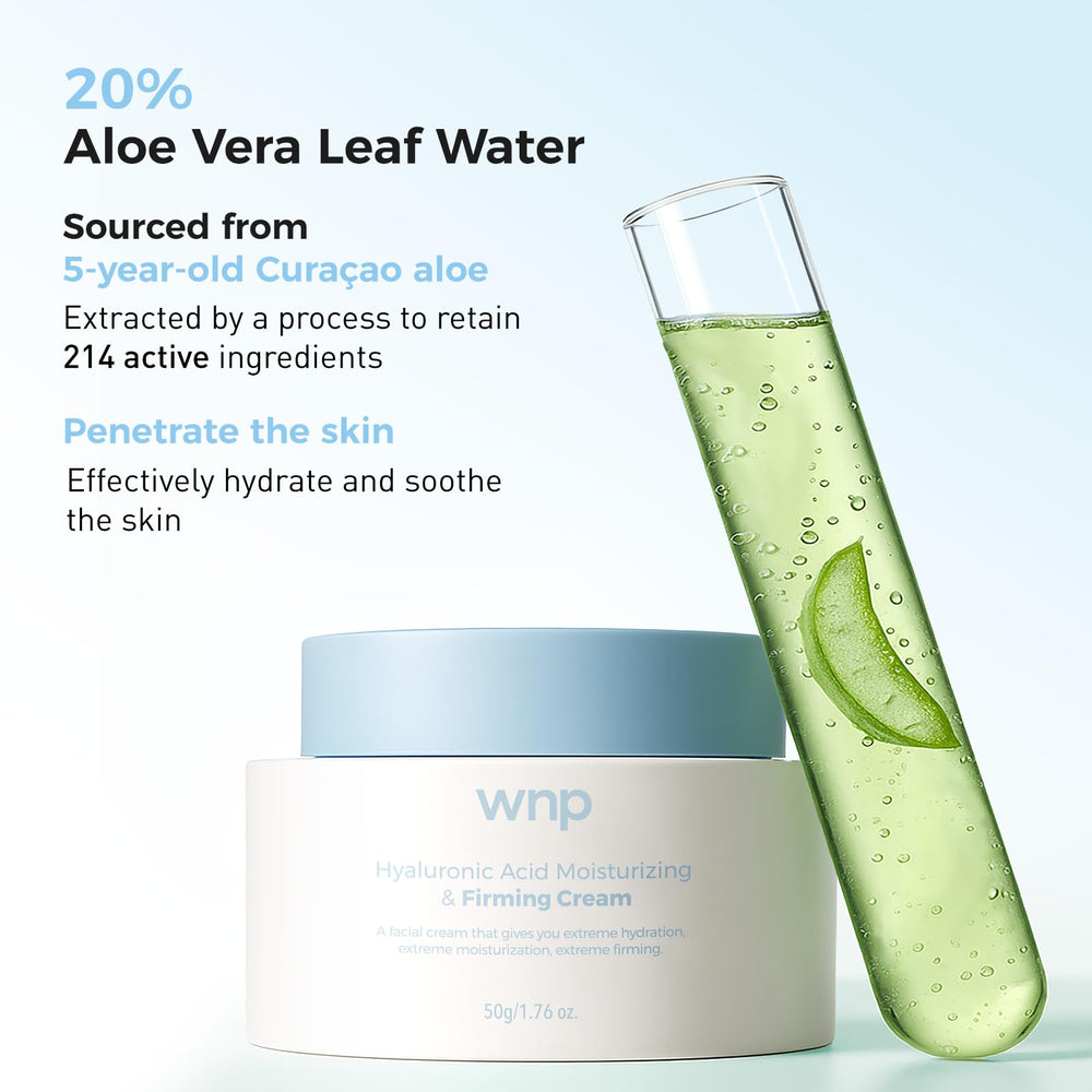 WNP Hyaluronic Acid Moisturizing Cream makeup-ready texture suitable for day use
