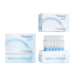 WNP Ultra Hydrating Serum bottle closeup highlights premium packaging and hydration.