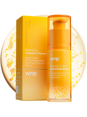WNP Vitamin C Serum bottle with pump for easy, brightening skincare application.