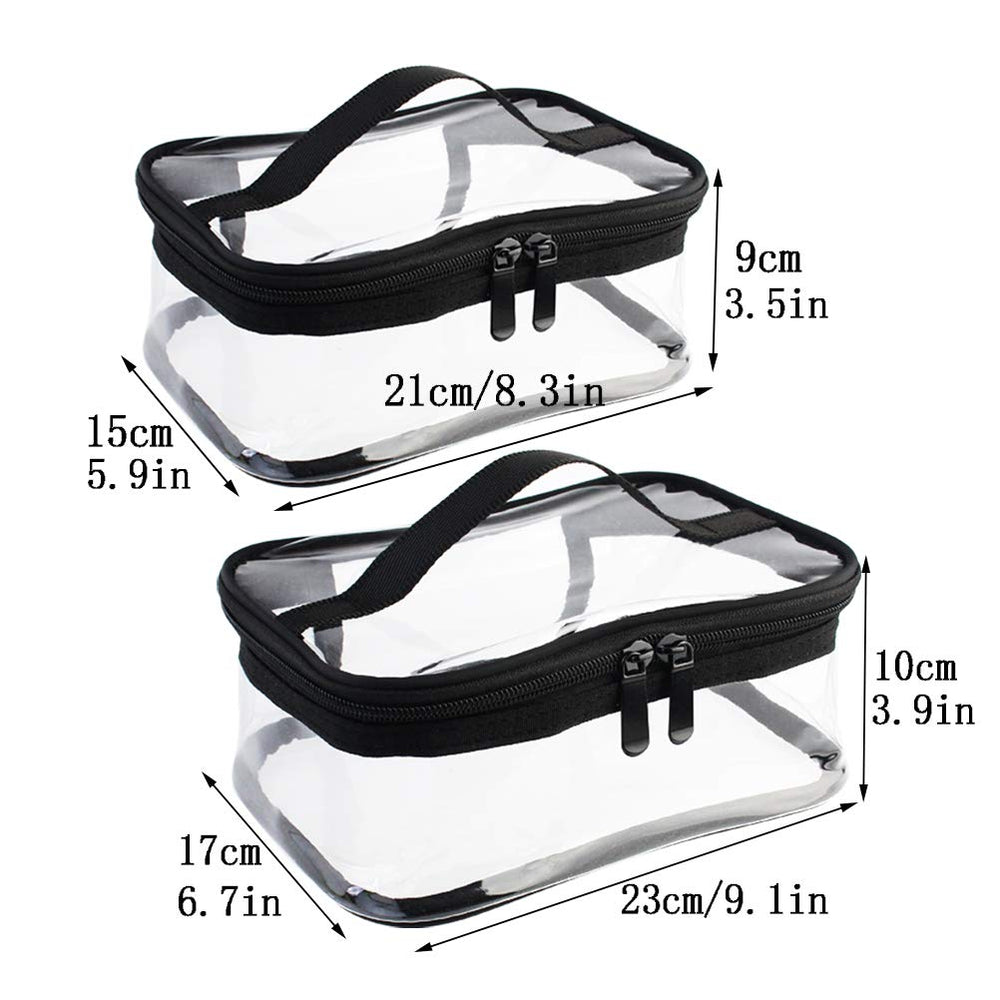 Wobe clear makeup bag medium size ideal for carry-on organization