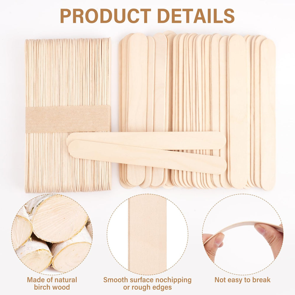 WoBiogHo jumbo wooden applicators ideal for waxing and DIY projects