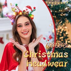Woeoe LED headpiece elastic band fits various hairstyles comfortably.