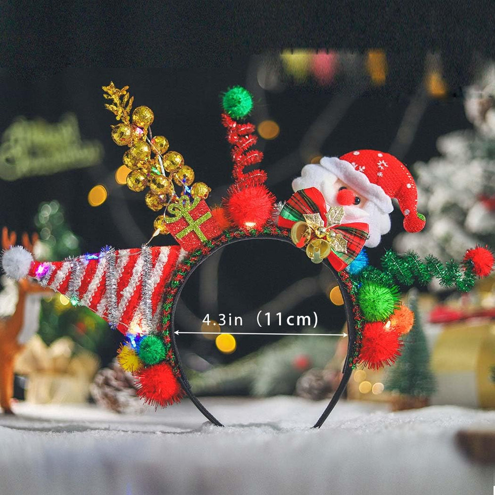 Woeoe Santa hat headband perfect gift for women and girls.