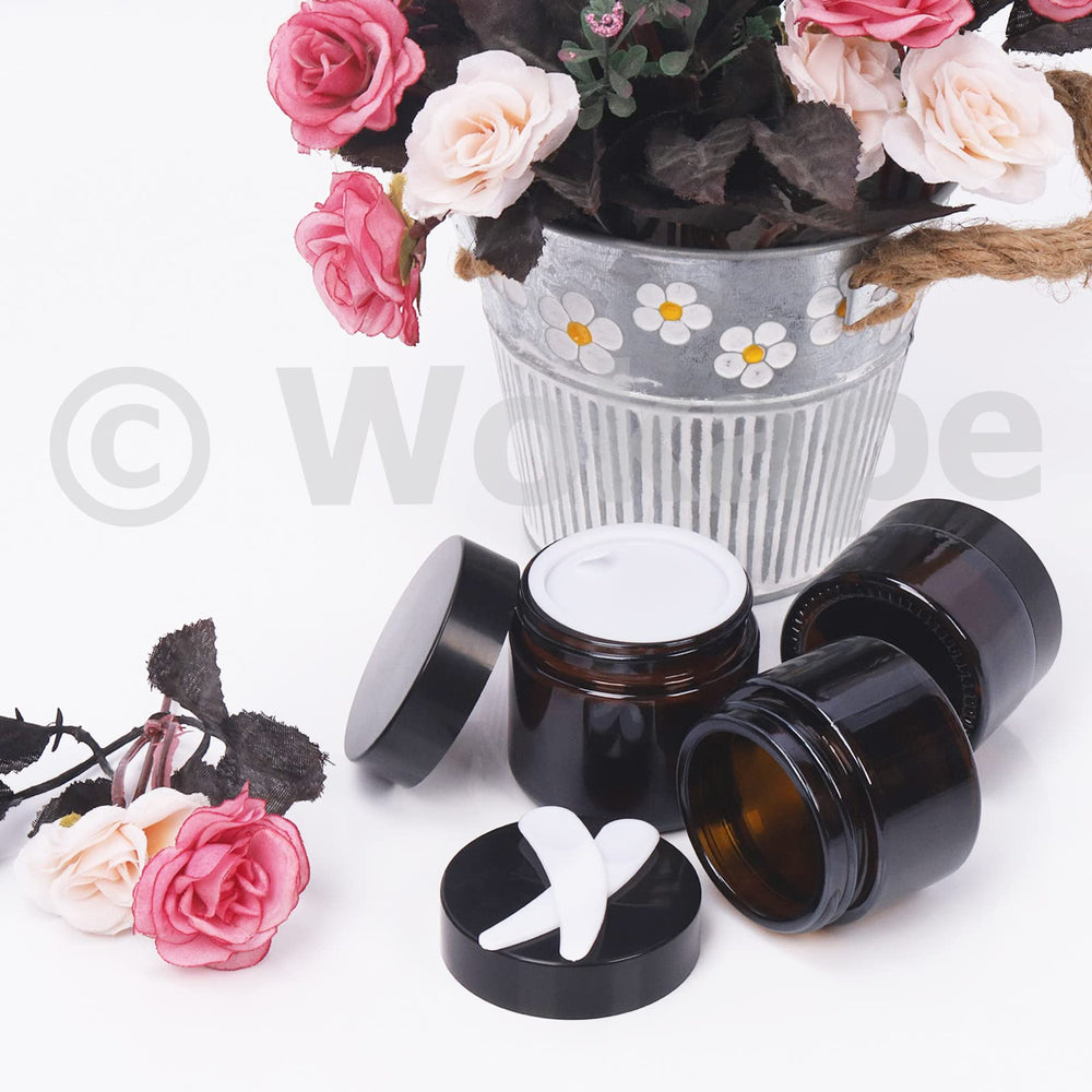 Wokape multi-size jar collection covers creams, oils, and samples