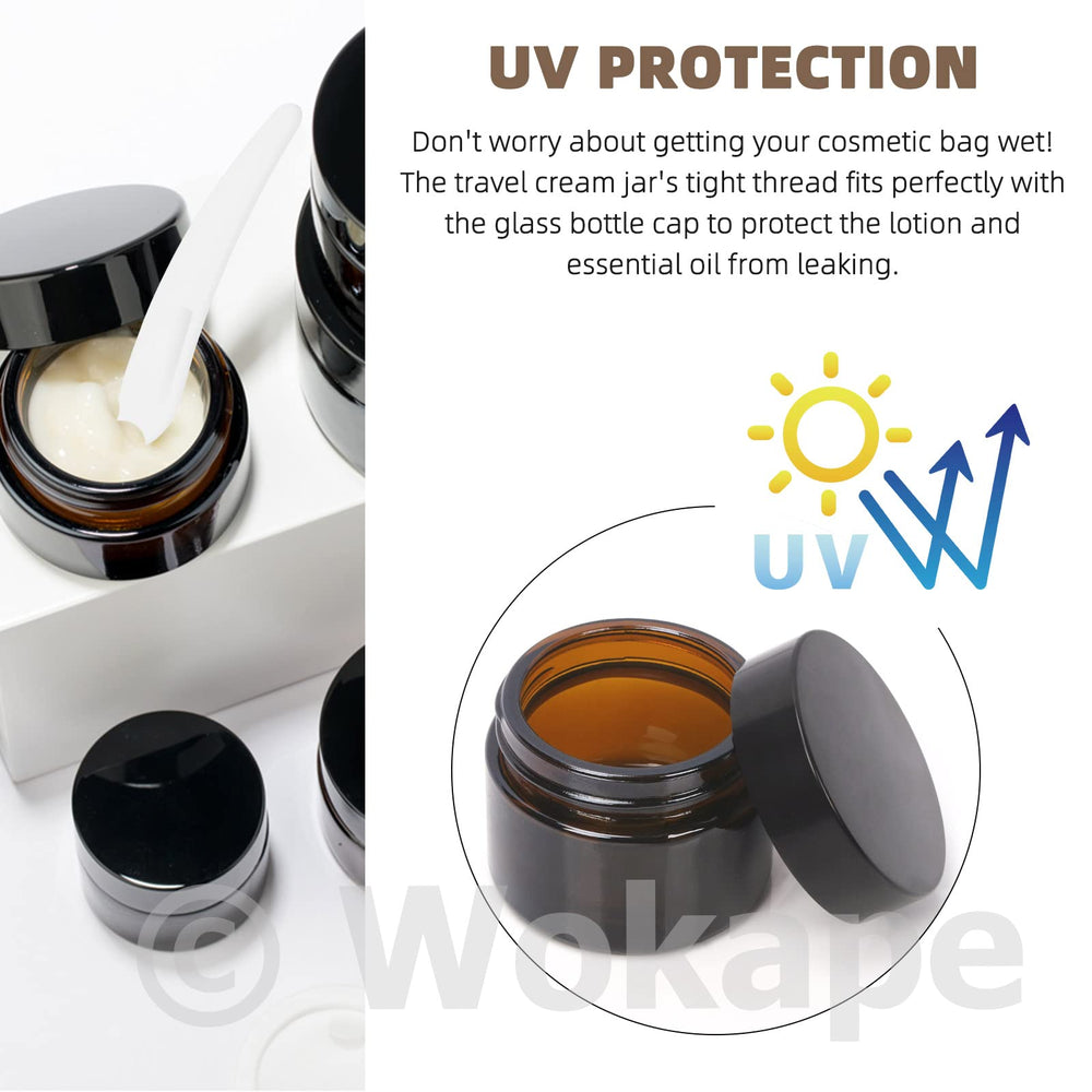 Wokape jars with liner and gasket provide tight seals to prevent spills