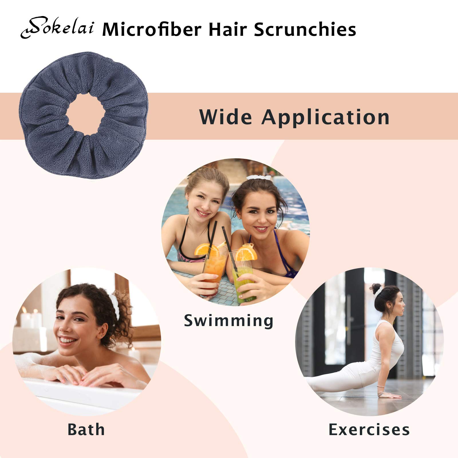Wokelai gym, swim, and beach-ready hair accessory for post-workout styling.