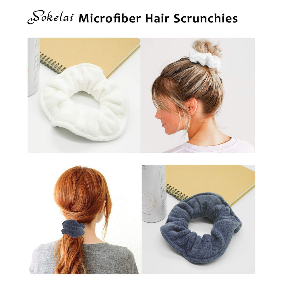 Wokelai wet-hair absorbent scrunchie helps manage damp locks.