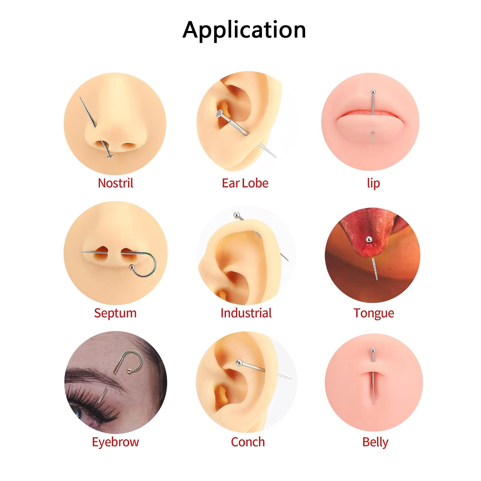 WOLAYI flatback earring applicator tool shown for secure handling
