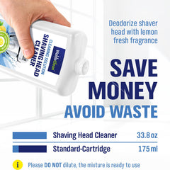WoldoClean lubricating oils coat foils for smoother cutters and longer shaver life.