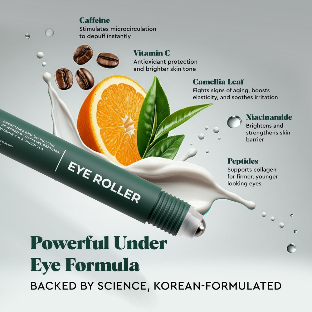 The Wolf Project Under Eye Roller gel texture glides smoothly for depuffing.