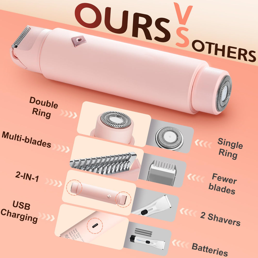 WOLLEA bikini trimmer 90-minute cordless runtime supports on-the-go routines.