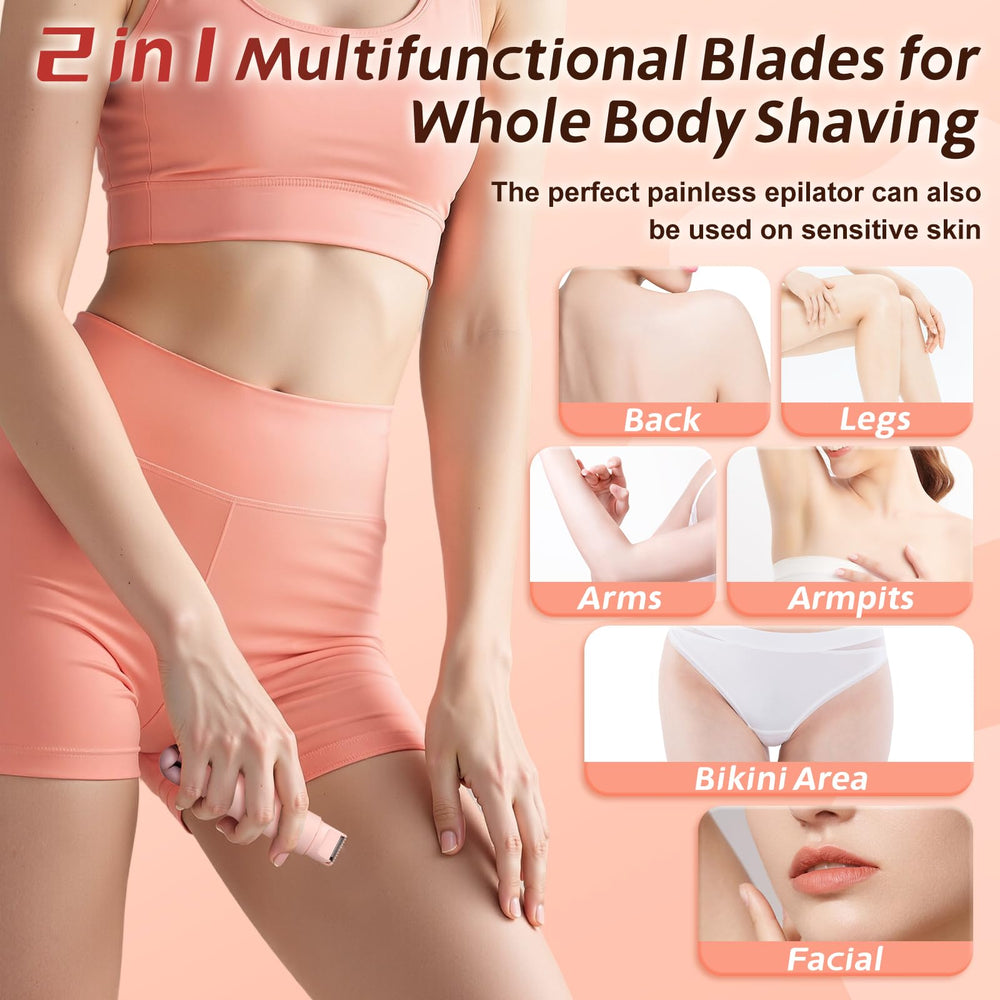WOLLEA bikini trimmer hypoallergenic blades for comfortable bikini-area trims.