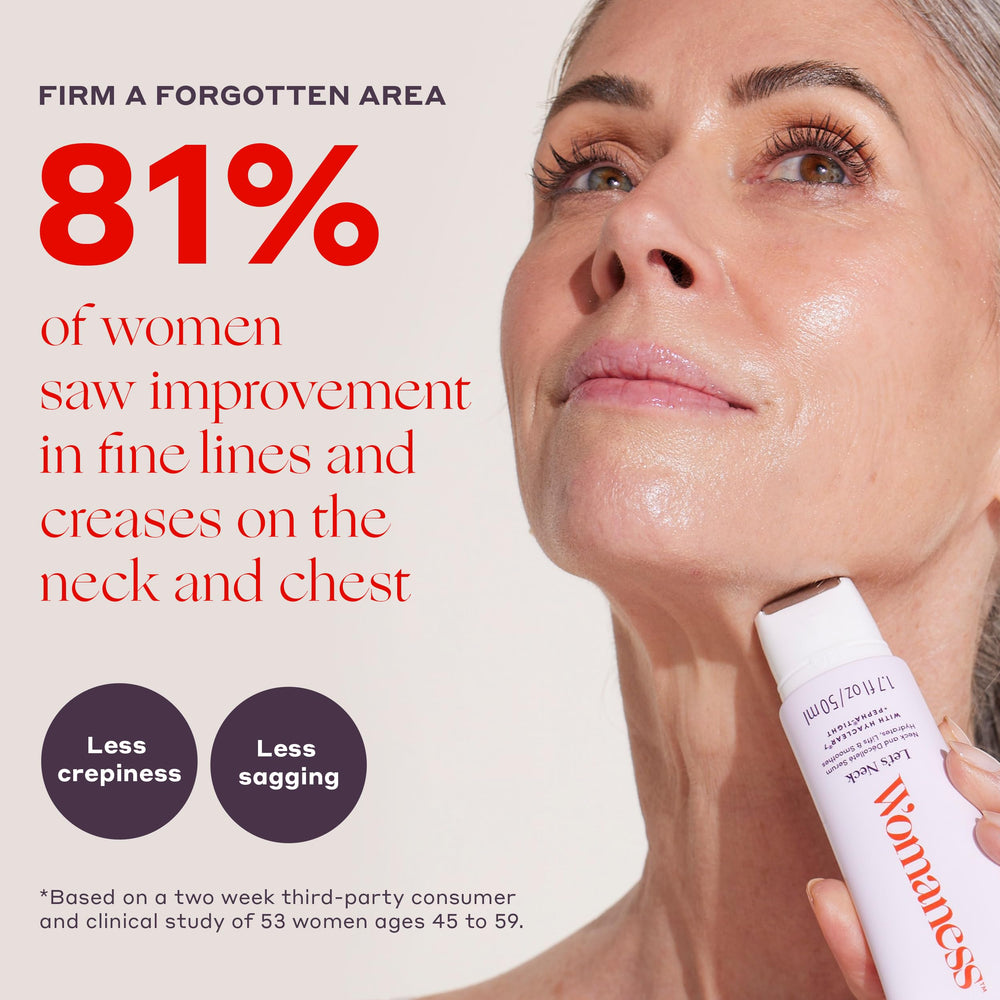  Womaness Let's Neck neck-area application highlights smoothing and moisture