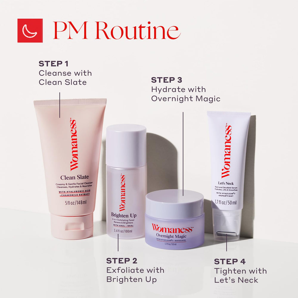  Womaness Let's Neck roller application demonstrates soothing, quick-absorbing neck care