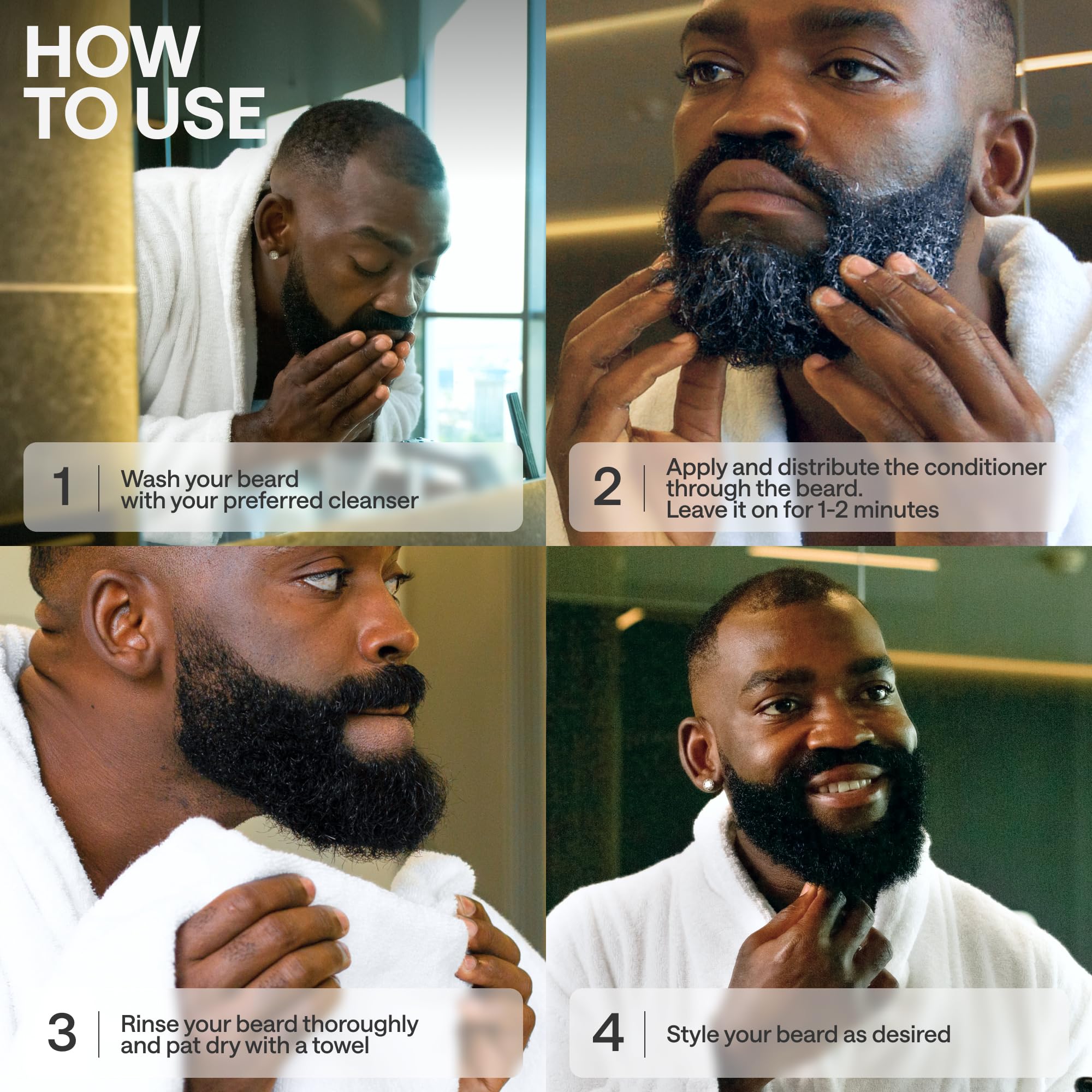 WONDER FAMILY Beard Softener for coarse hair improves texture and reduces breakage