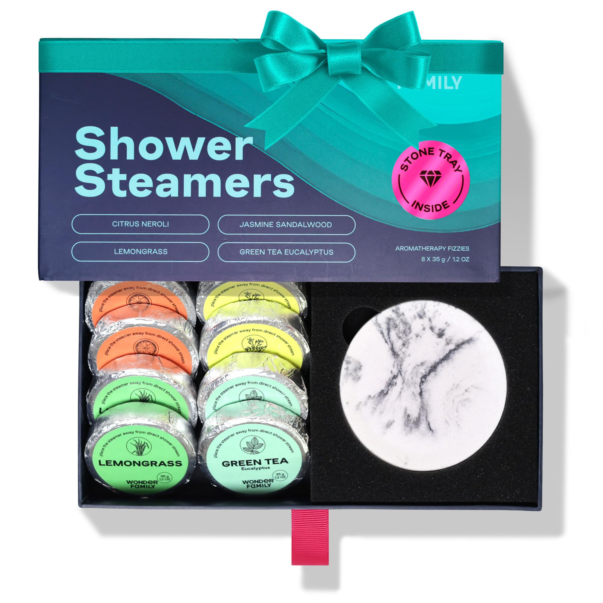 Wonder Family green tea steamers pack for a calming morning ritual.