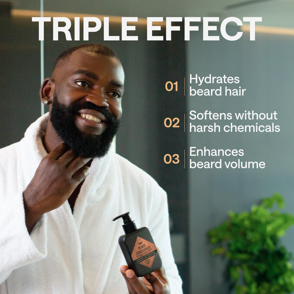 WONDER FAMILY Niacinamide and Vitamin E nourish beard and skin for comfortable grooming