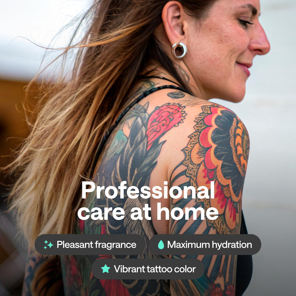 WONDER FAMILY brightening balm benefits for old and new tattoos.