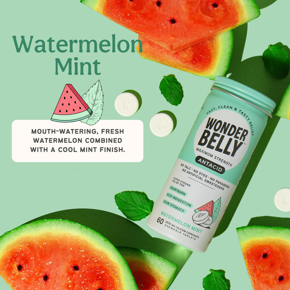 Wonderbelly antacid how to use chews suitable for adults and 12-plus.