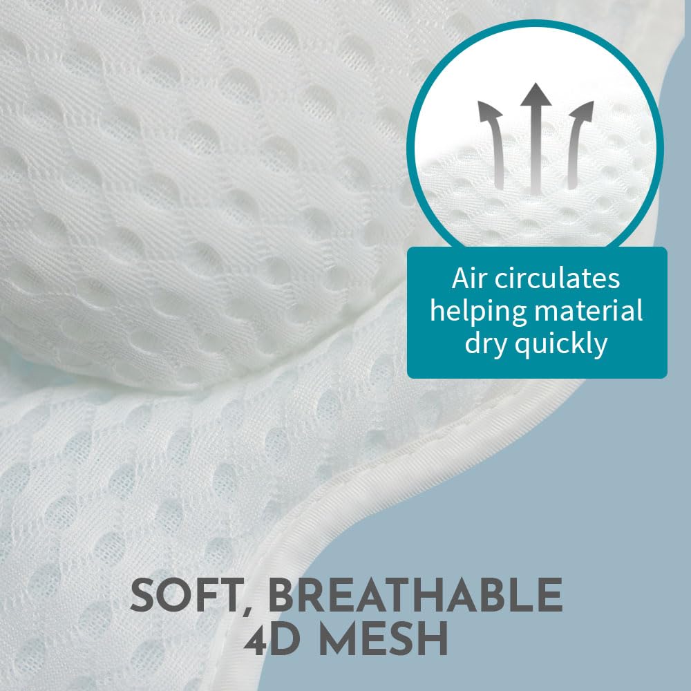WONDERfoam machine washable bath pillow for easy care