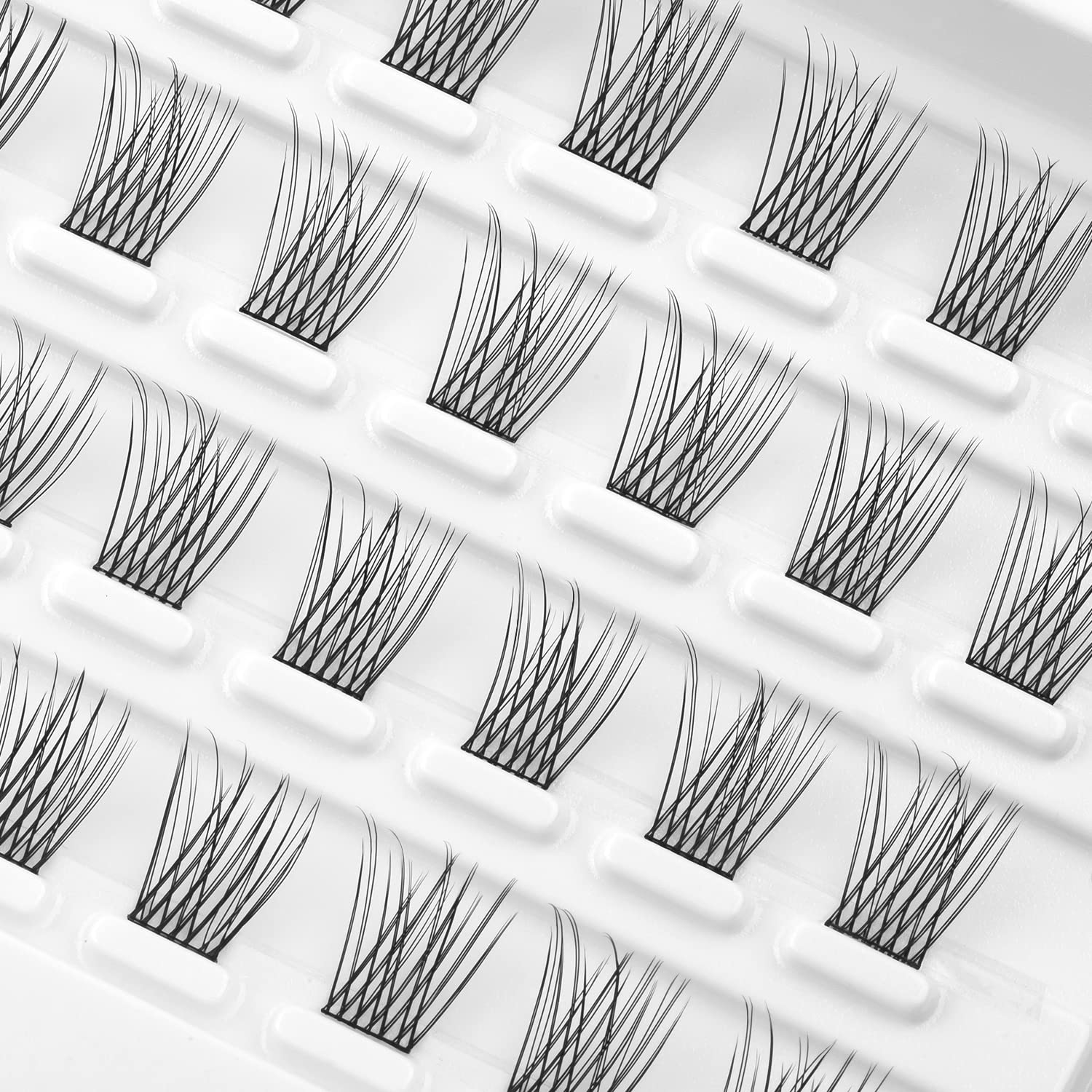 WONSIS lash clusters with mixed lengths and 46 clusters for versatile looks
