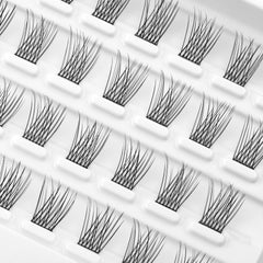 WONSIS lash clusters with mixed lengths and 46 clusters for versatile looks