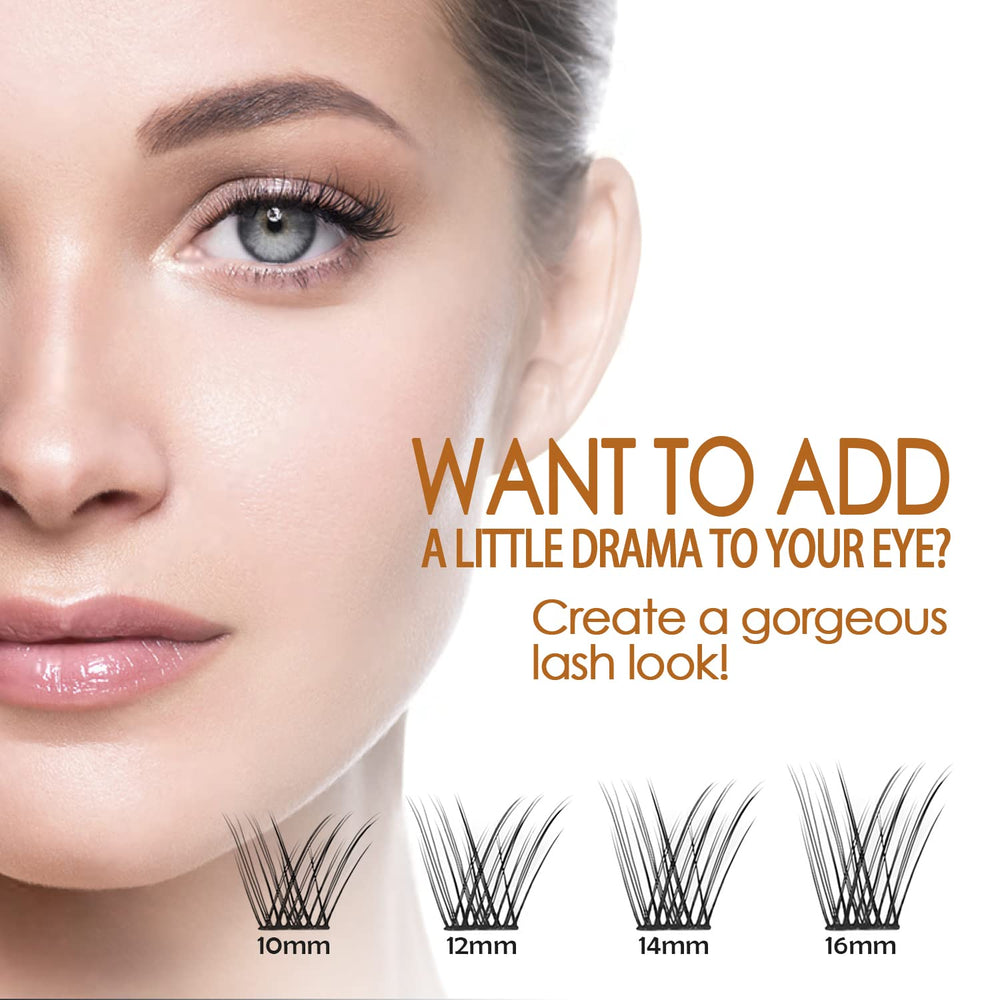WONSIS lash clusters showcase a natural look comparable to salon extensions