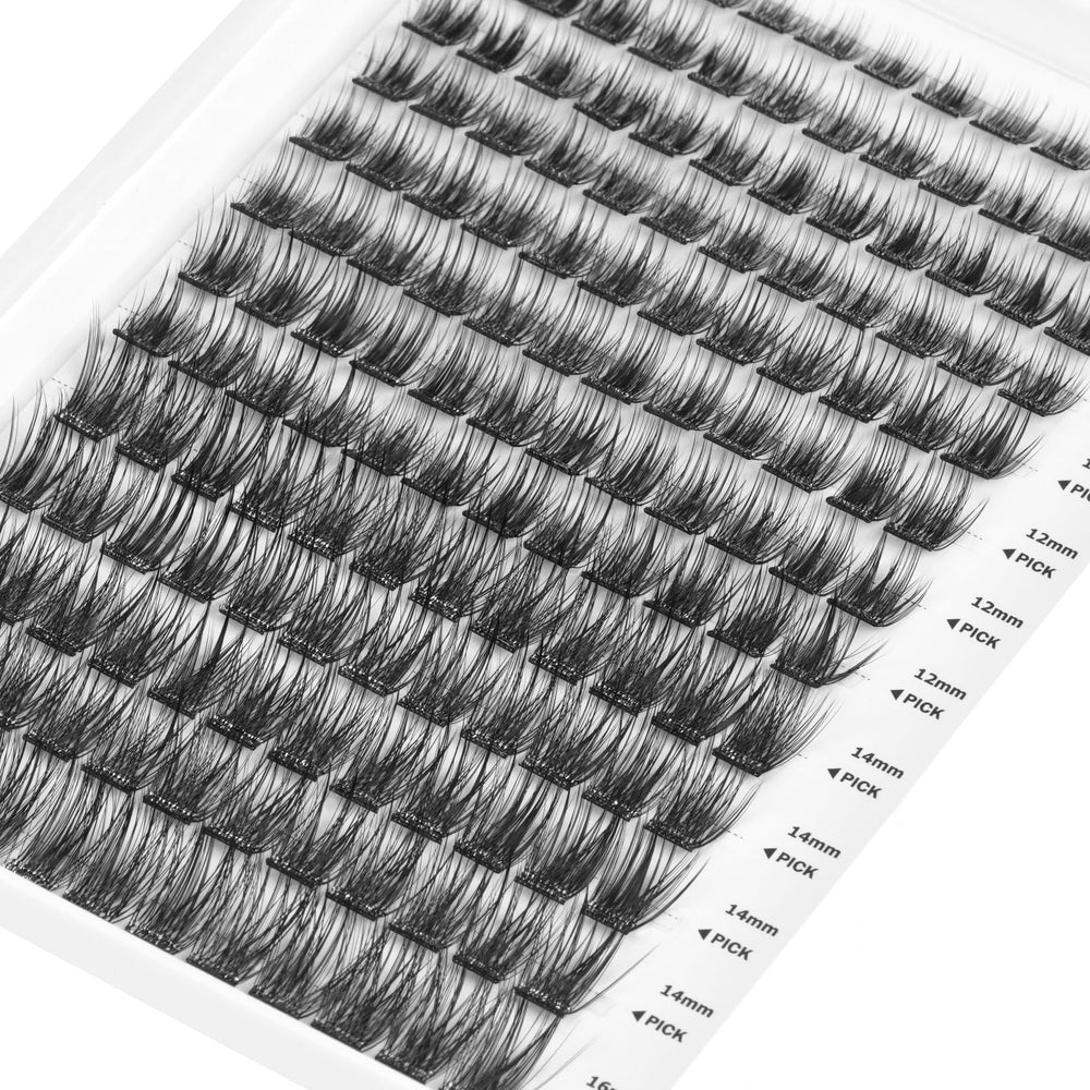 Chart showing mixed lengths for WONSIS self-adhesive lashes