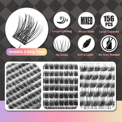 WONSIS glue-free lashes close-up highlighting skin-friendly application