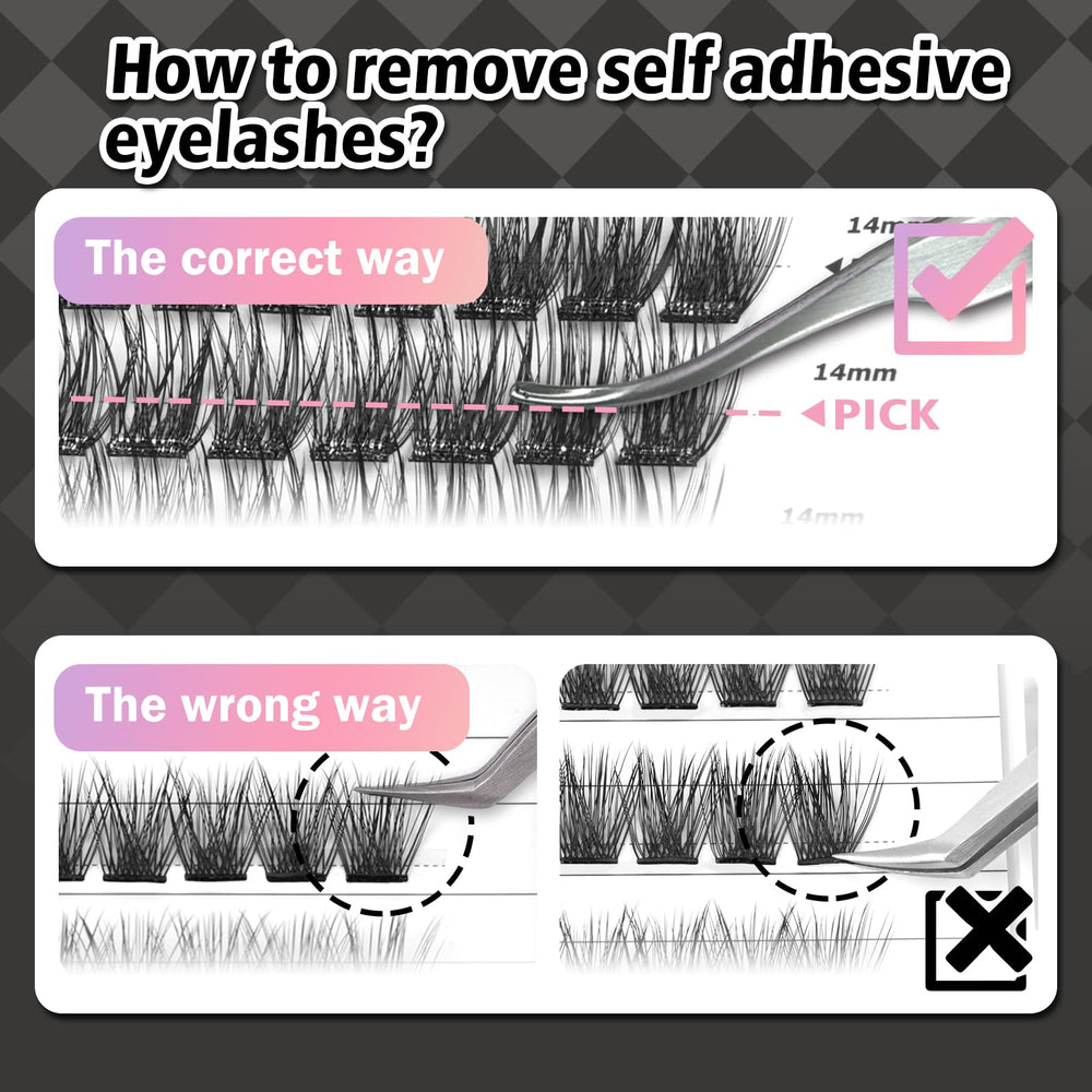 WONSIS length-mixed lashes ready for natural to dramatic looks