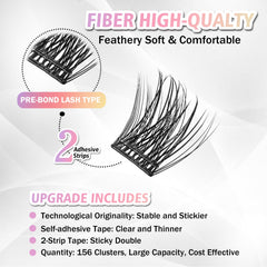 Close-up of WONSIS lash strip detail with thin comfortable band