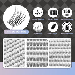 WONSIS thin self-adhesive strip provides comfortable wear for sensitive eyes.