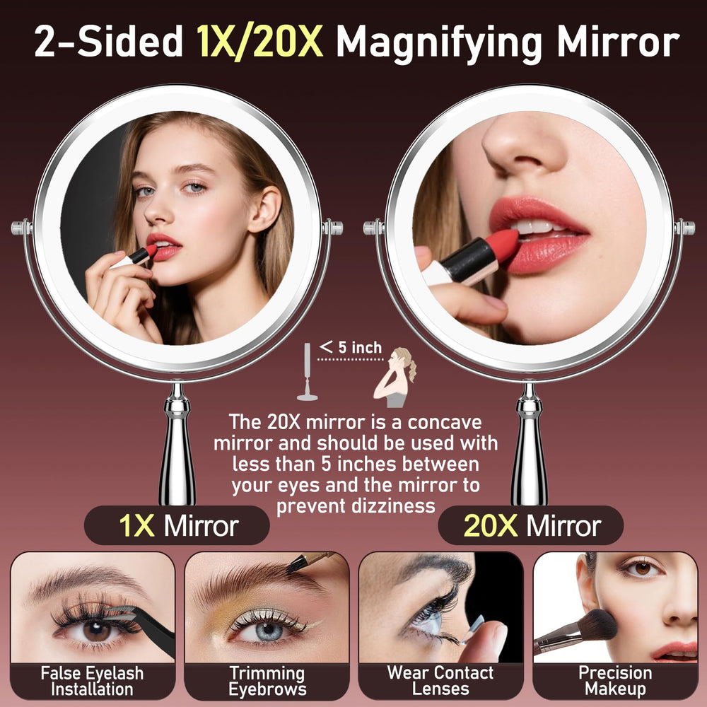 WOOCICA mirror offers 360-degree rotation for easy angle changes.