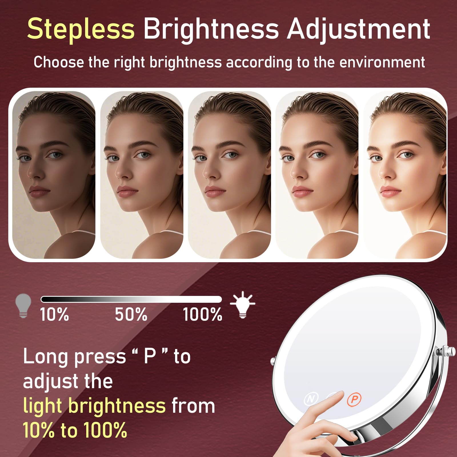 WOOCICA makeup mirror makes a thoughtful gift for beauty lovers.