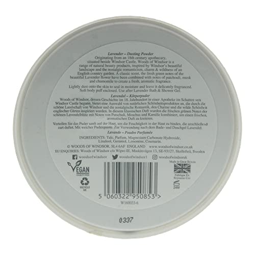 Woods of Windsor lavender body dusting powder soft skin with moisture absorption
