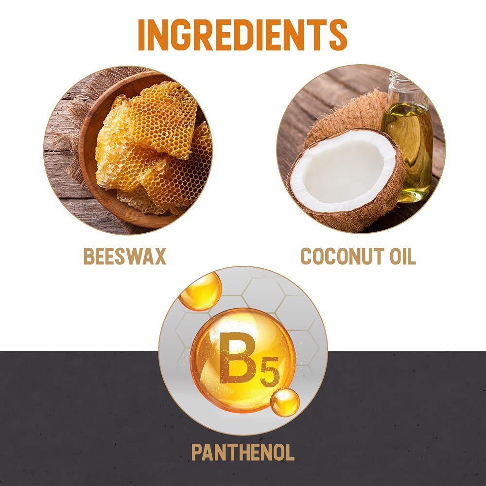 Woody's beard balm frizz-control – tame flyaways for a polished look.