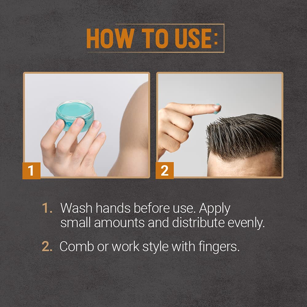 Woody's matte-finish hair clay applied to a styled look demonstrates flexible control.