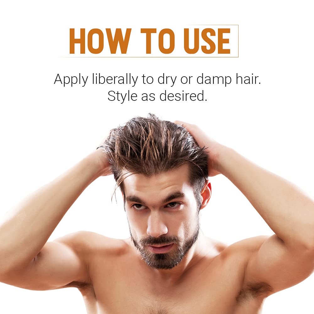 Woody's Styling Gel washes out easily after a long day.